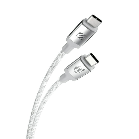 Scosche CC4B4WT-SP Strikeline USB4 High-Performance 4 ft Charge & Sync Cable White