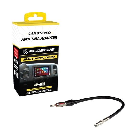 Scosche CRAB Stereo Antenna Adapter Compatible with Select 2001-19 Import & Domestic Vehicles