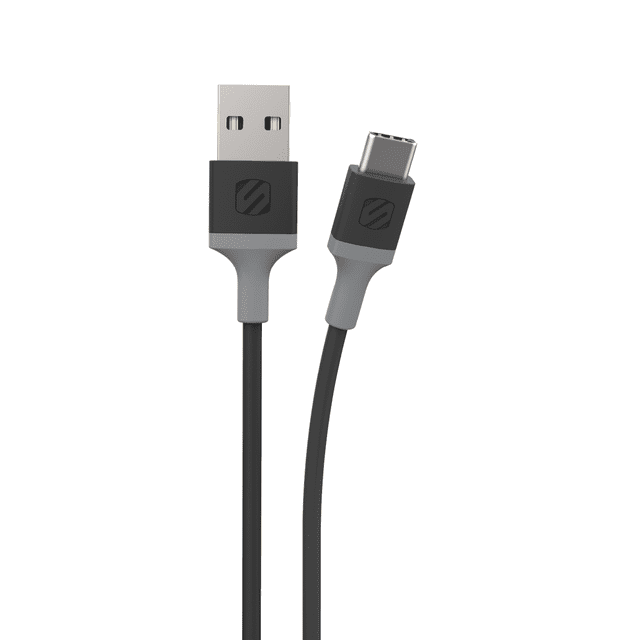 Scosche Ca4by-Sp Strikeline USB-A to USB-C & Sync Cable 4 ft. Space Gray