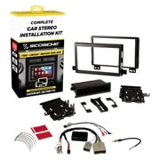 Scosche FD0514DDCS Double DIN Dash Kit Compatible w/ Select 2005-16 Ford, Lincoln or Mercury