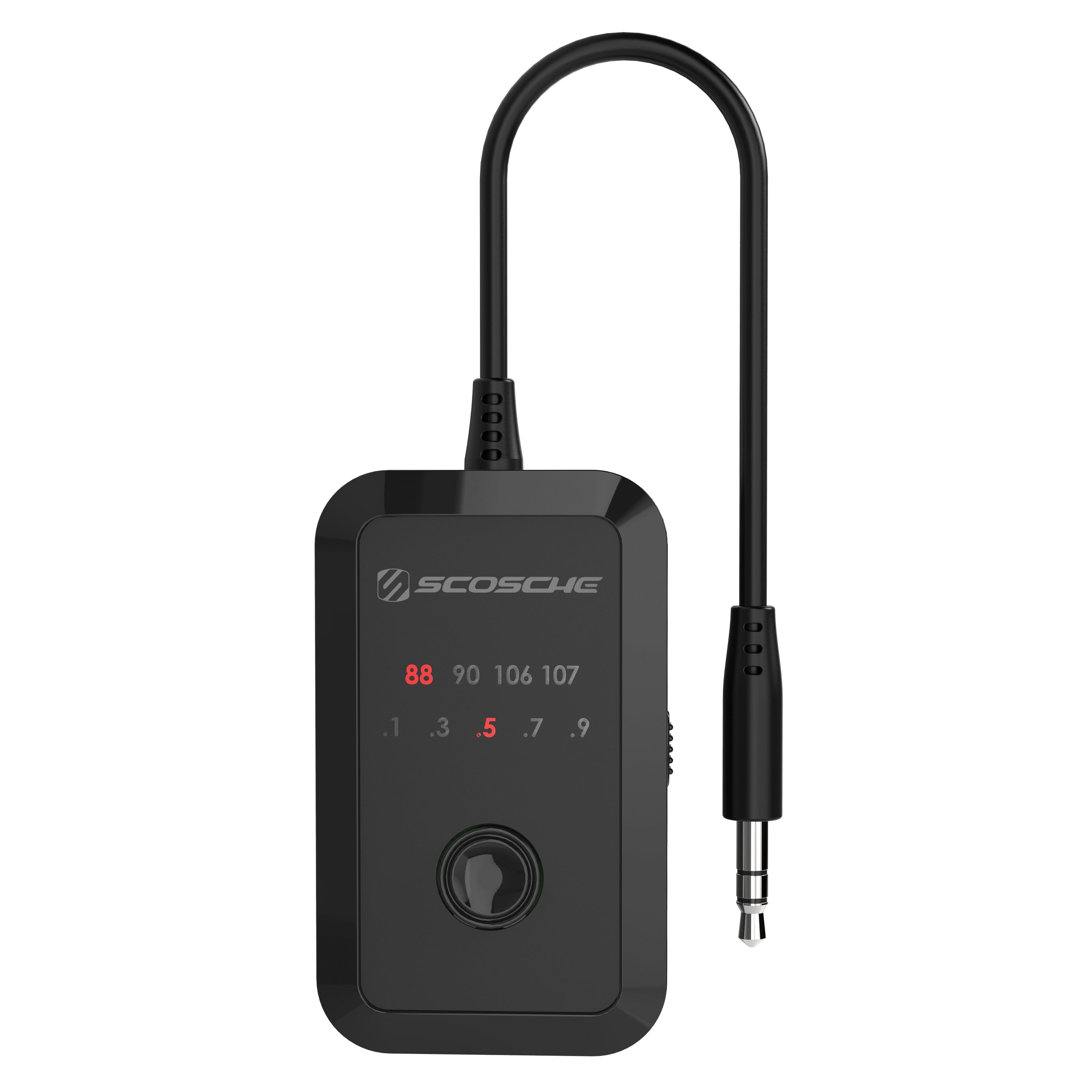 Scosche FMT7-SP1 Tune-Tone FM Stereo Transmitter with Built-In 3.5mm AUX  Cable 