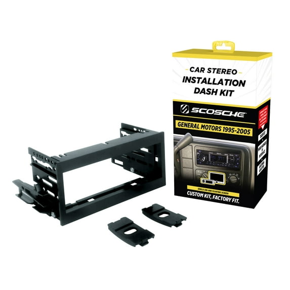 Scosche GM1483B Single DIN Dash Kit Compatible w/ 1995-05 Cadillac, Chevrolet/GMC Full Size Trucks