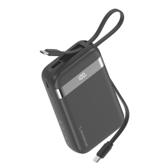 Scosche GoBat 20K Wireless Power Bank + Dual USB-C Charging Cables + Charging Hub Black PB20PDCC-SP
