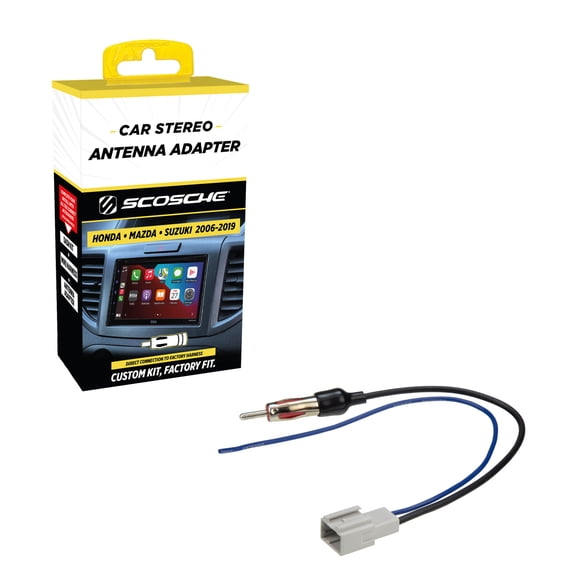Scosche Antenna Adapter Compatible with Select 2006-19 Honda, Mazda, and Suzuki Vehicles HAAB