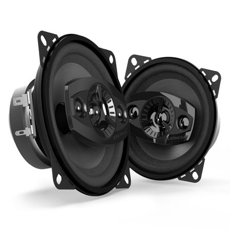 Scosche 4" 4-Way Car Audio Speaker Pair - 120W Peak Power - Precision HD Sound, HD4004A-WM1SD