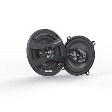 Scosche HD5254A-WM1SD 5.25" 4-Way Car Speakers 160W Peak, 40W RMS Each, 1 Pair High-Definition Audio