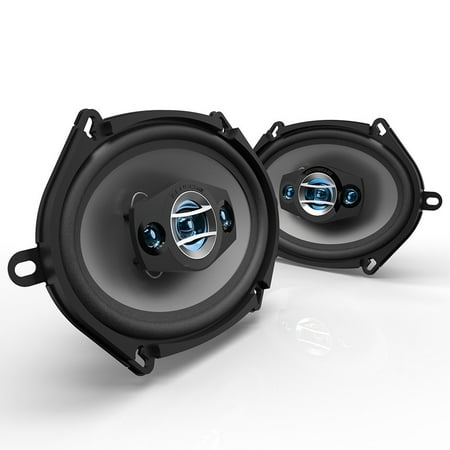 Scosche HD57684SD 4-Way HD Car Speaker Set w/ 200 W Peak/50 W RMS per Speaker, Pair Black New