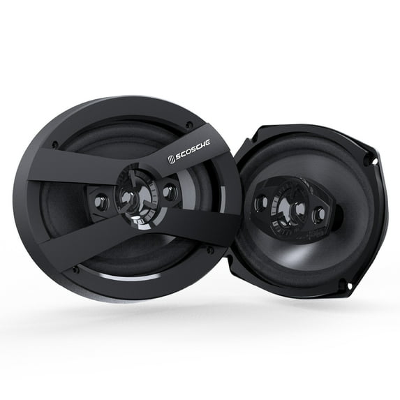 Scosche 6"x9" 4-Way Car Audio Speaker Pair – 300W Peak Power – Precision HD Sound, HD6904A-WM1SD
