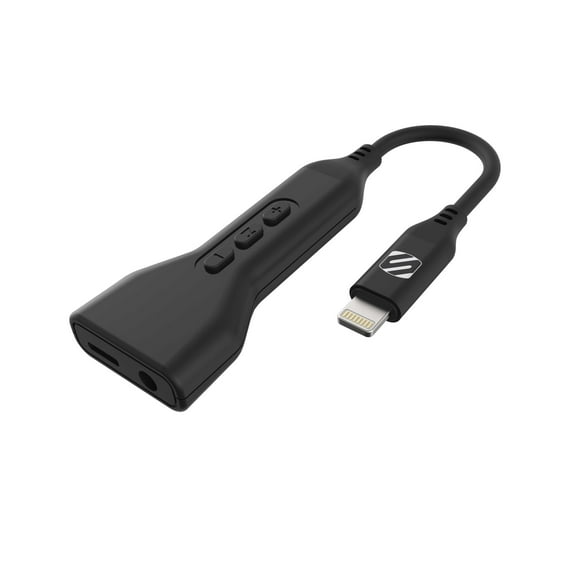 Scosche I3AAP Headphone/AUX Adaptor with Pass Through Power for Lightning Devices
