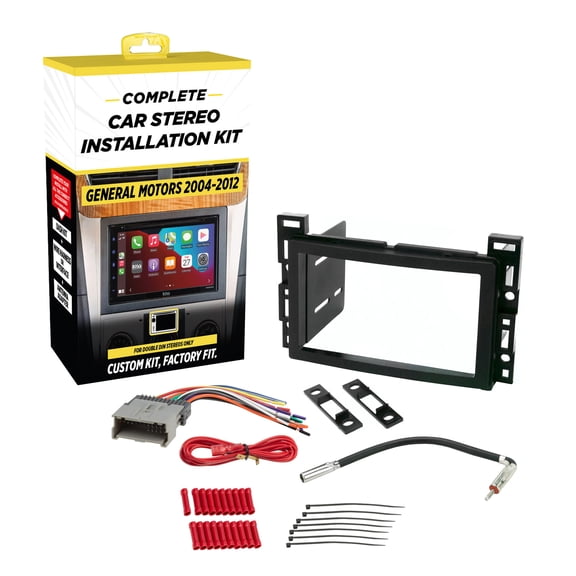 Scosche ICGM11BN Double DIN Dash Kit Compatible w/ Select 2004-2009 Chevrolet and Pontiac Vehicles