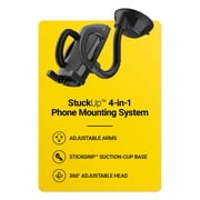 Scosche IHW10-SP1 4-in-1 StickGrip Suction Cup Car Phone Mount, Vent, Dashboard, Windshield, Black