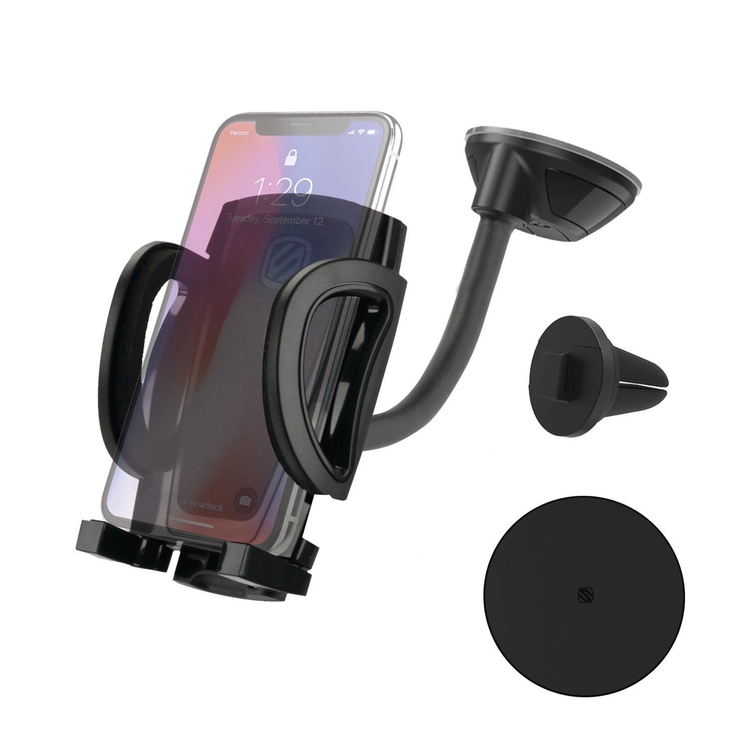 Auto Grip Magicgrip Wireless Charging Phone Holder Scosche MGQD-XTET  MagicGrip Qi Wireless Dash Charging Grip Mount