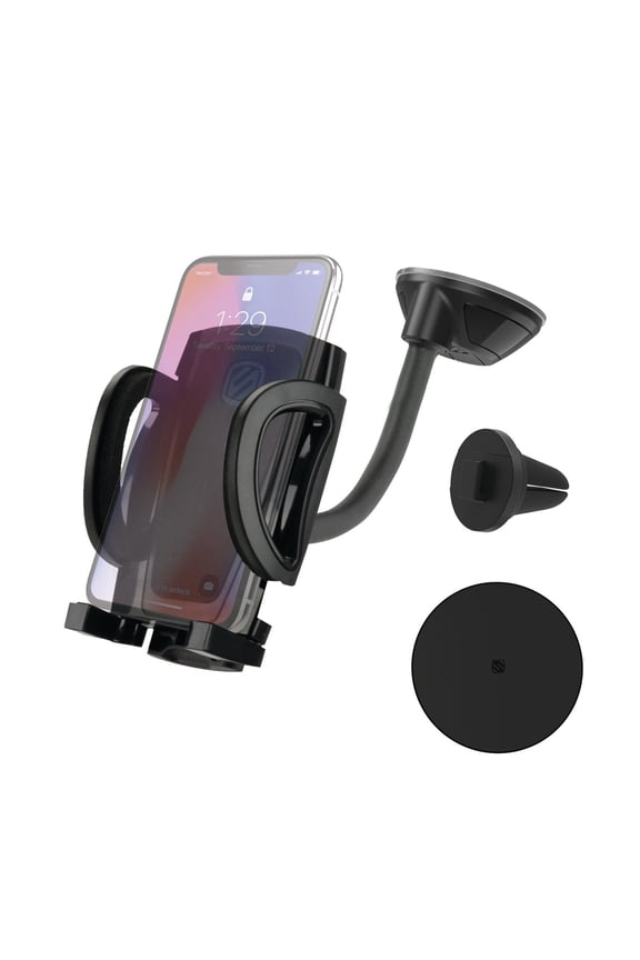 IHW10-SP1 4-in-1 Stick Grip Suction Cup Vent/Dash/Windshield Mount Kit Black