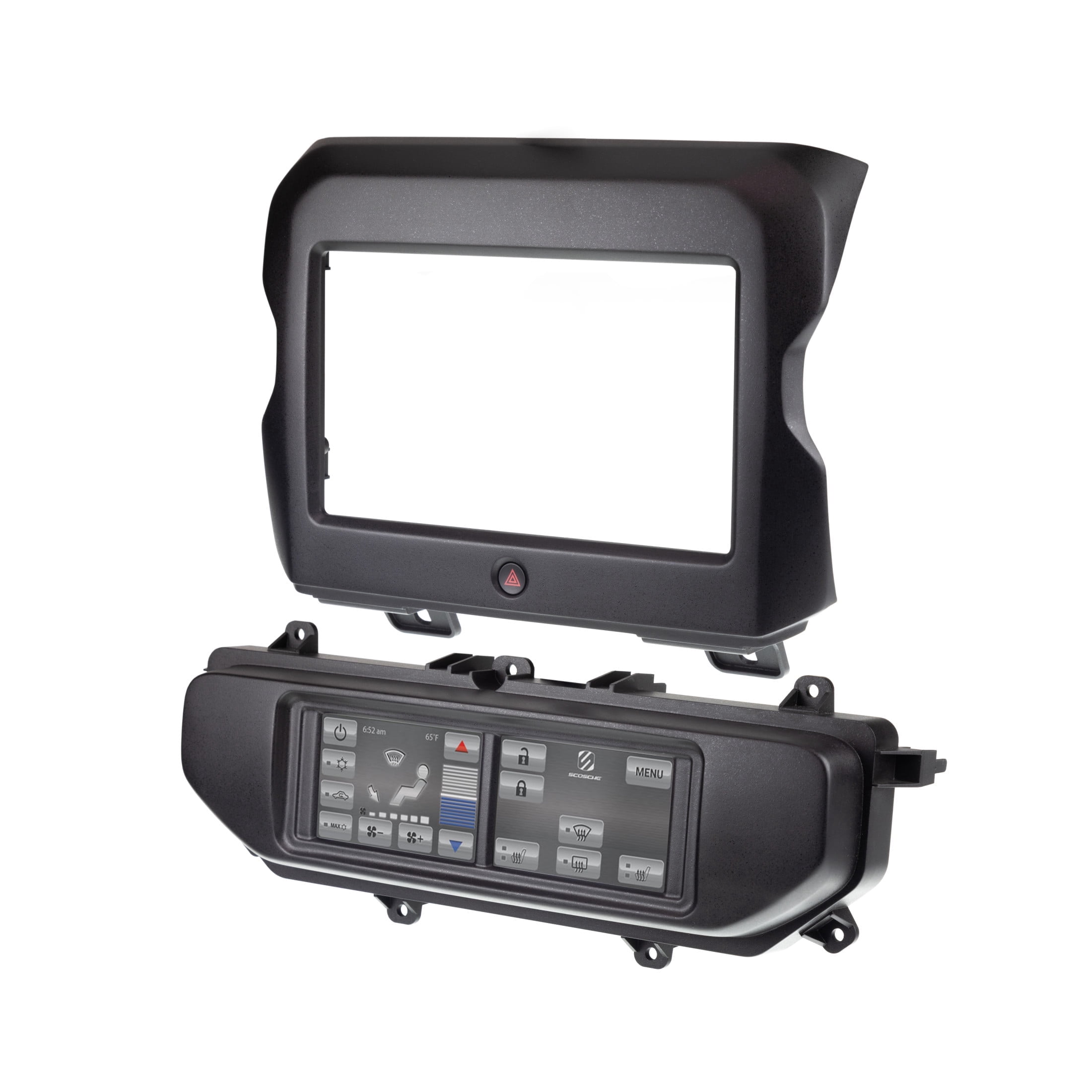 Scosche ITCCR05B Double DIN Dash Kit Compatible w/ ‘18-24 Jeep Wrangler ...