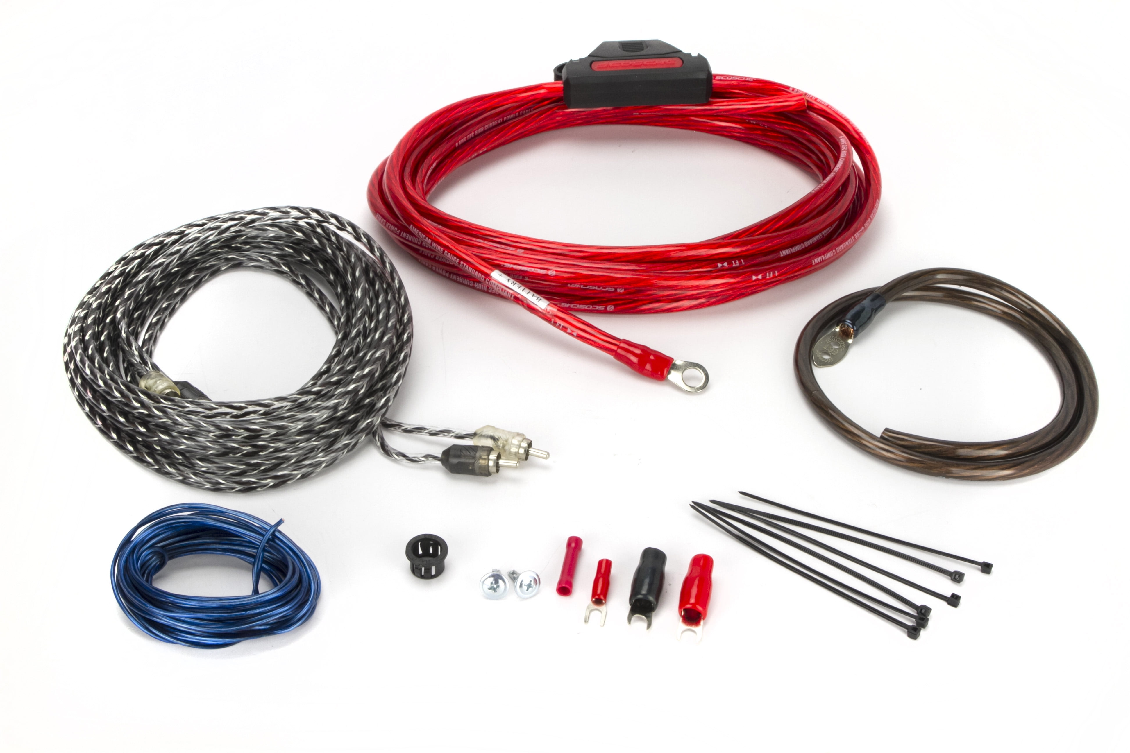 Scosche KPA6SD 1200 Watt 6Gauge Car Amplifier Install Kit (100