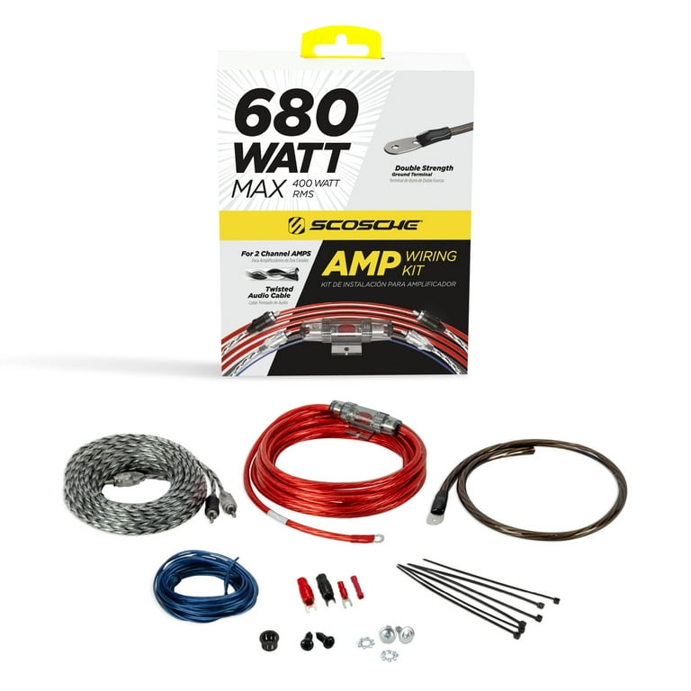 Scosche KPA8CC-WM1SD 680-Watt Hybrid OFC/CCA Amplifier Wiring Kit