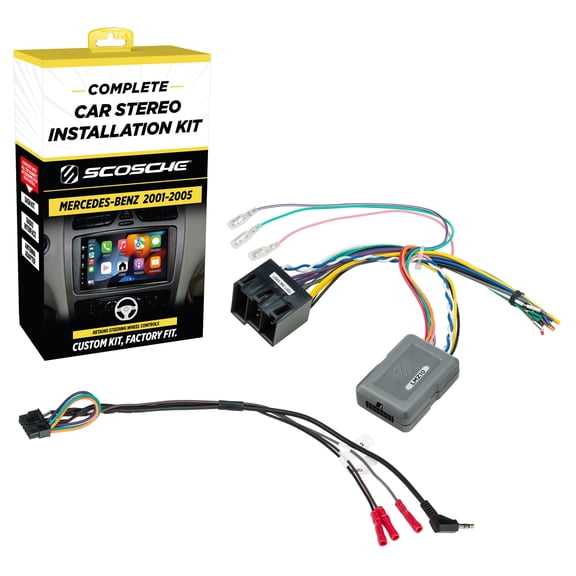 Scosche Link+ LMZ10 Wiring Harness w/ Steering Controls Compatible w/ 01-05 Non-Amp Mercedes