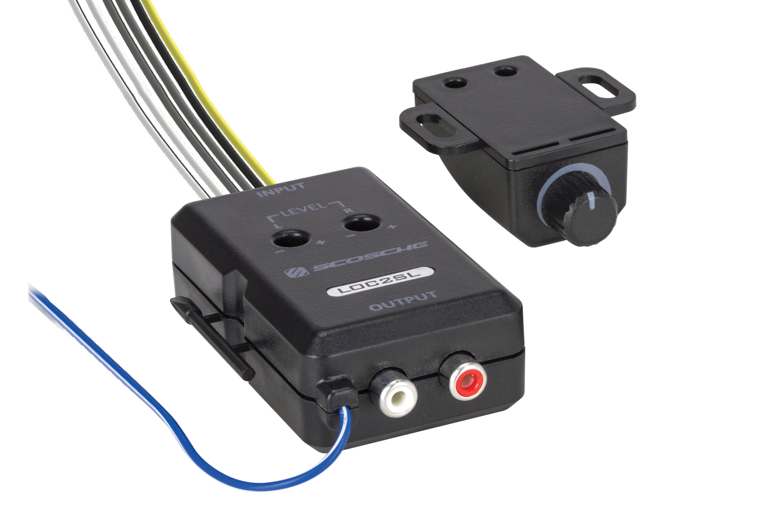 Scosche Loc2slsd 2Channel Adjustable Amplifier Black with Color Coded
