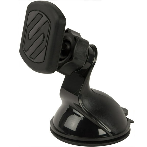 Scosche MAGWSM-SP MagicMount Magnetic Car Phone Mount, Suction Cup Dash & Window Holder, 360° Adjustable, Black