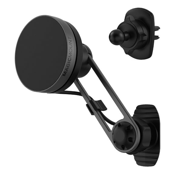 Scosche MEQMRSRM-SP 3-in-1 MagSafe Mount Magnetic Wireless Charger Dashboard, Vent and Back of Display