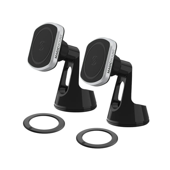 Scosche MP2ROWD-2PKXC0 MagicMount Pro2 Magnetic Dash/Windshield Mount Compatible w/ MagSafe 2 pk Black