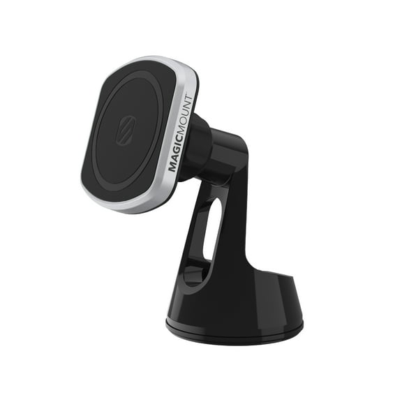 Scosche MP2WD-SP MagicMount Pro2 Universal Magnetic & MagSafe Car Phone Holder w/ Suction Base Black