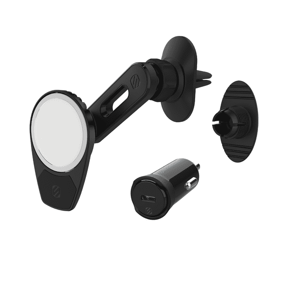 Scosche MSCODVMPD20-SP MagicMount Vent/Dash 4-in-1 Car Mount Compatible W/ MagSafe Chargers, Black