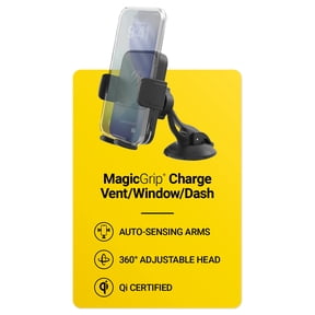 Scosche MagicGrip 10W Qi Fast Charging 3-in-1 Wireless Dash/Window/Vent Mount Auto Grip SUHQWDSVM