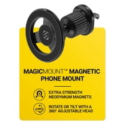 Scosche MagicMount Strong Magnetic Car Phone Holder, MagSafe Compatible Vent Mount, Black, SMSSVM-XC