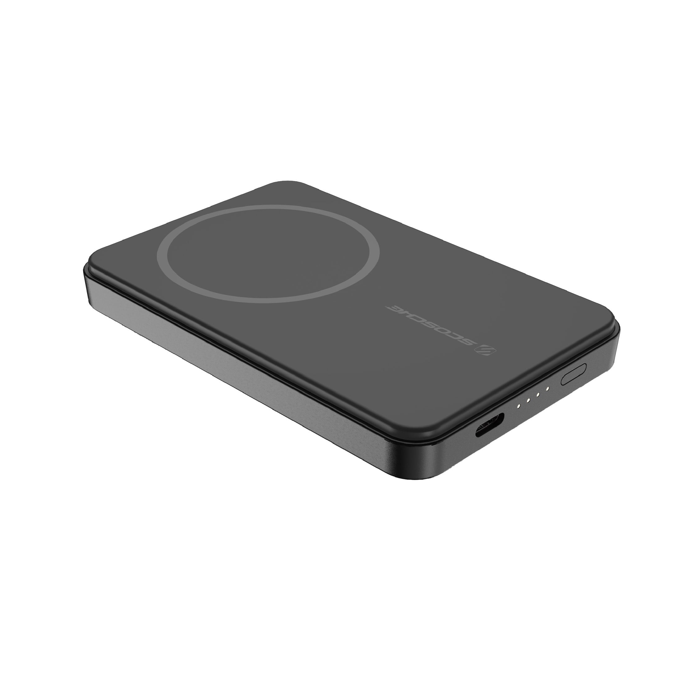 Scosche PBQ5MS2WT-SP GoBat MS 5k Magnetic Wireless Charging Power Bank ...