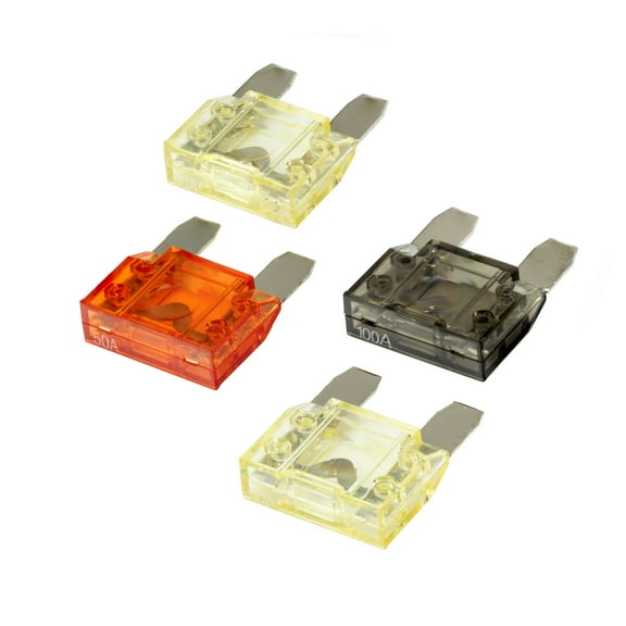 Scosche PMXK4-WP1 Maxi Fuses Use 12 v W/ Wiring Kits/Fuse Holders/Distribution Blocks Multi Color
