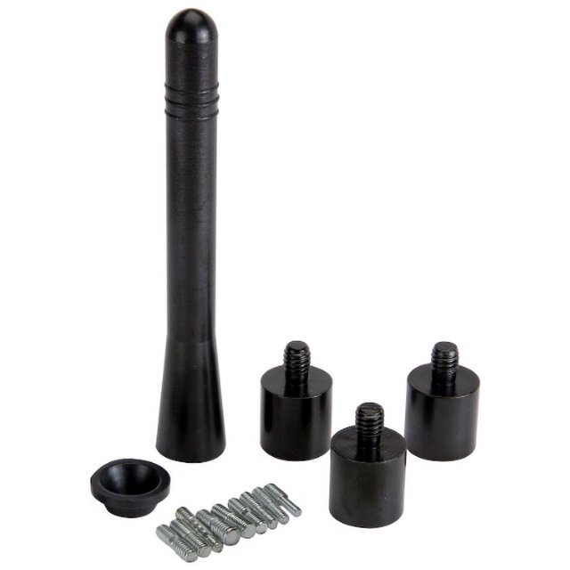 Scosche RMBKSWP1 3.75” Short Replacement Car Antenna with Mast and 12