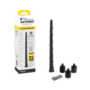 Scosche RMWWS-WP1 8" Universal Spiral Top Mount Antenna Mast w/ Threaded Adapters & Spacers