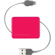 Retractable Mini USB Charger & Sync Cable For Cell Phones - Black S42