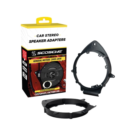 Scosche SAGMHR634 6.5”-6.75” Speaker Adapters Compatible with Select 2005-20 GM 2 pc.