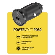 Scosche PowerVolt  Power Delivery 3.0 30W USB-C Compact Mini Fast Charging Car Charger SCPDC30LC-RP