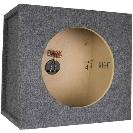 Scosche SE12KTCC 12-inch Single Car Subwoofer Enclosure with Gray Carpet