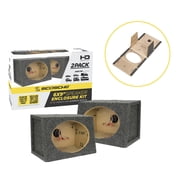 Scosche Pair of 6x9 Car Audio Speaker Enclosures Sturdy Construction w/ Gray Carpet SE69KT2-WP1