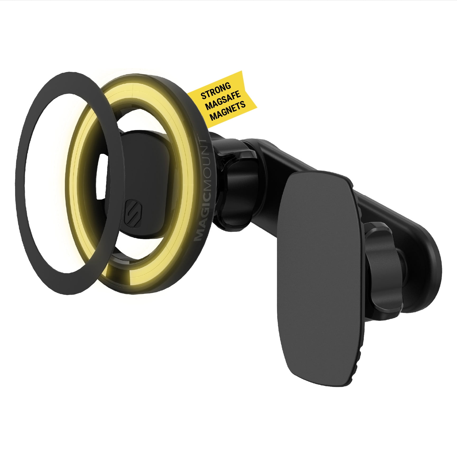 Scosche SMS1ODVR-1 MagicMount MS 5-in-1 MagSafe Car Phone Mount - Back of Screen, Dash or Vent Mount