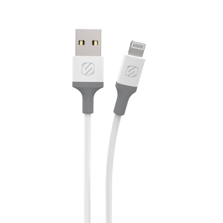 Scosche i34WG-SP Strikeline USB-A to MFI Certified Lightning Charge & Sync Cable 4-ft. White