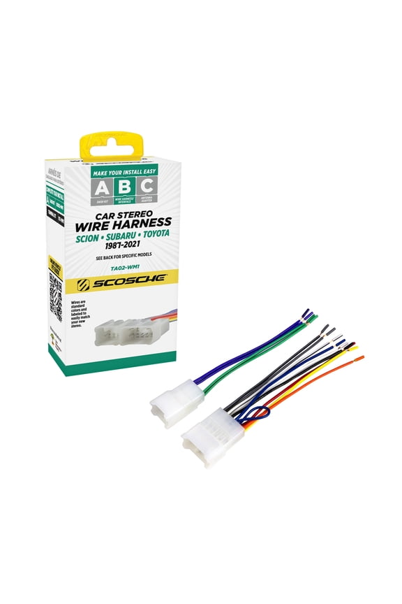 TA02-WM1 Wiring Harness Compatible w/ Select 1987-2021 Lexus, Scion, Subaru & Toyota