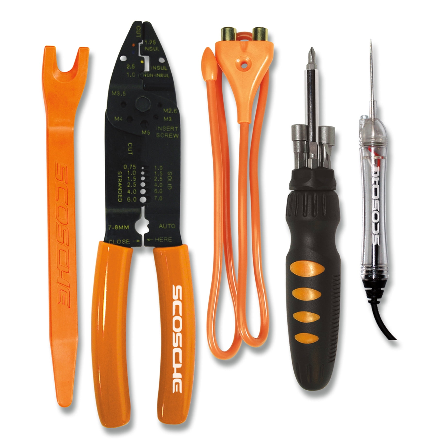 Scosche TK12A WM1 12 Volt Tool Kit for Car Radio Stereo Installation New