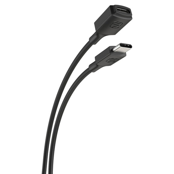 Scosche USBCEXT6-SP ExtendIt Compatible with USB Type-C Female to USB Type-C Male Devices Extension Cable 6-Foot, Black