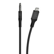 Scosche i3AUXB4SG-SP 3.5mm AUX to MFi Certified Lightning Braided Audio Cable 4-ft. Space Gray