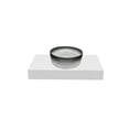 thumbnail image 1 of Scotch 14" Round Decorative Black Gradient Glass Sinks With 30" White Base, 1 of 7