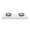 thumbnail image 1 of Scotch 14" Round Decorative Black Gradient Glass Sinks With 60" White Base, 1 of 7