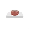 thumbnail image 1 of Scotch 16" Round Decorative Pink Vessel Glass Sinks With 30" White Base, 1 of 7