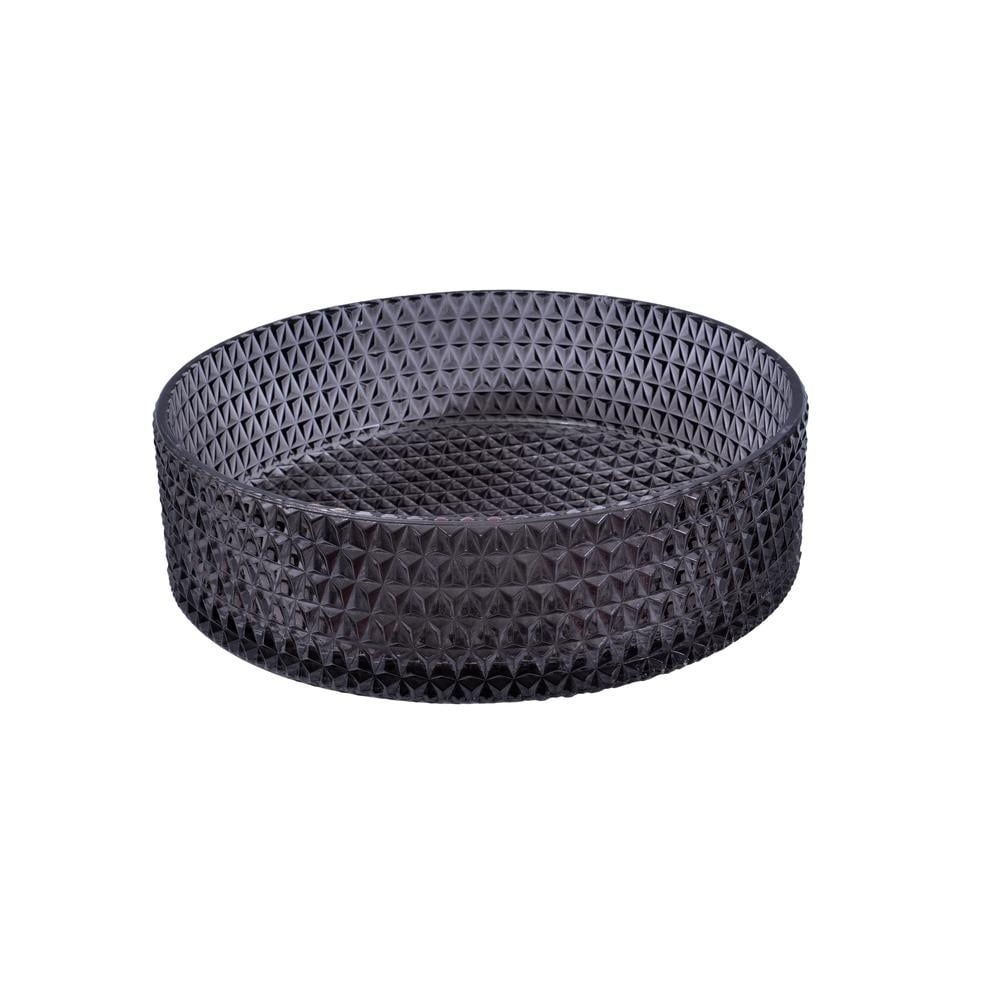 Scotch 16" Black Tempered Glass Circular Vessel Sink