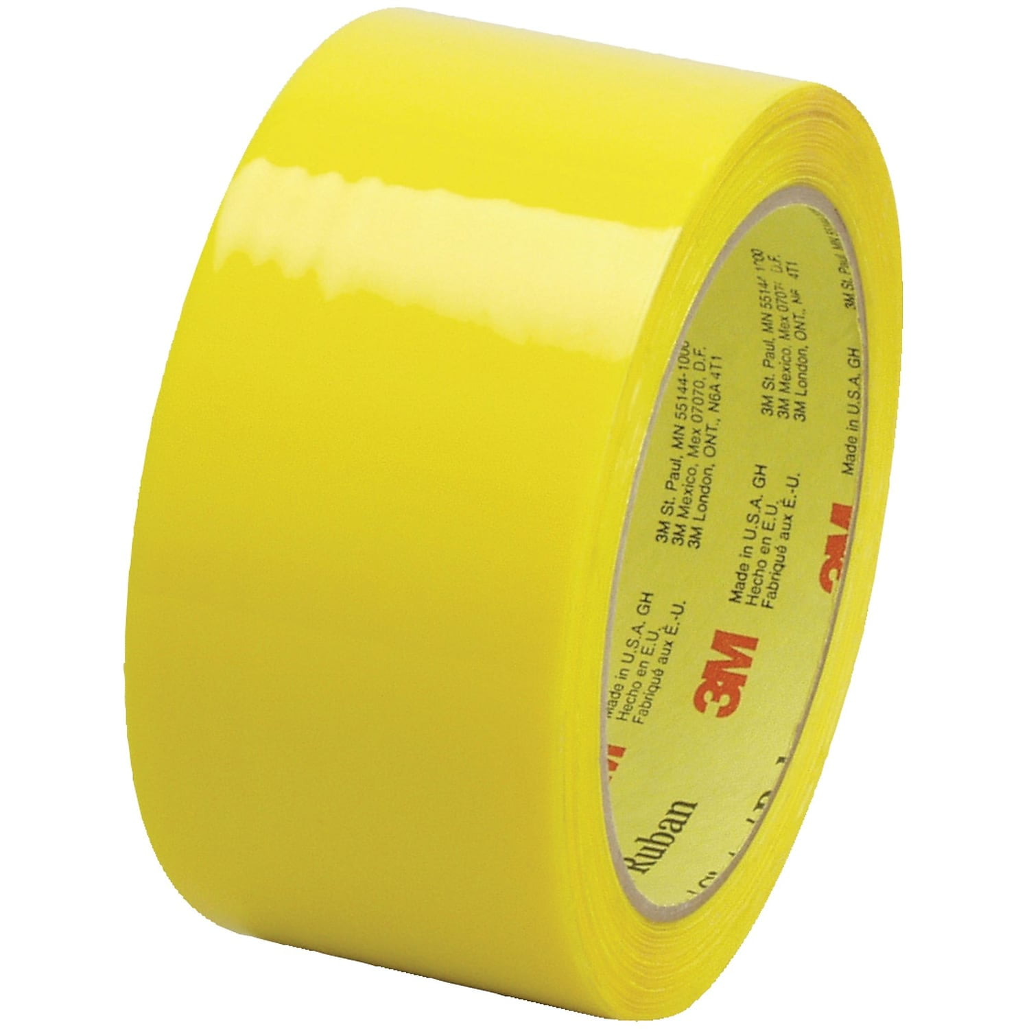 Scotch T901373Y 2 in. x 55 yards Yellow 373 Carton Sealing Tape - Case of 36
