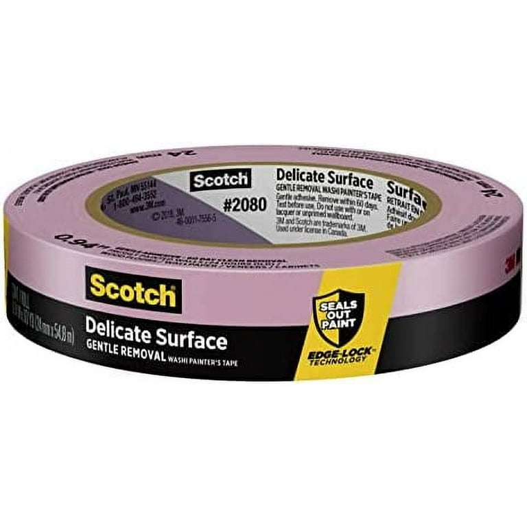 Scotch® Delicate Surface Painter's Tape 2080-24CC-XS, 0.94 in x 45 yd (24mm  x 41,1m) - The Binding Source